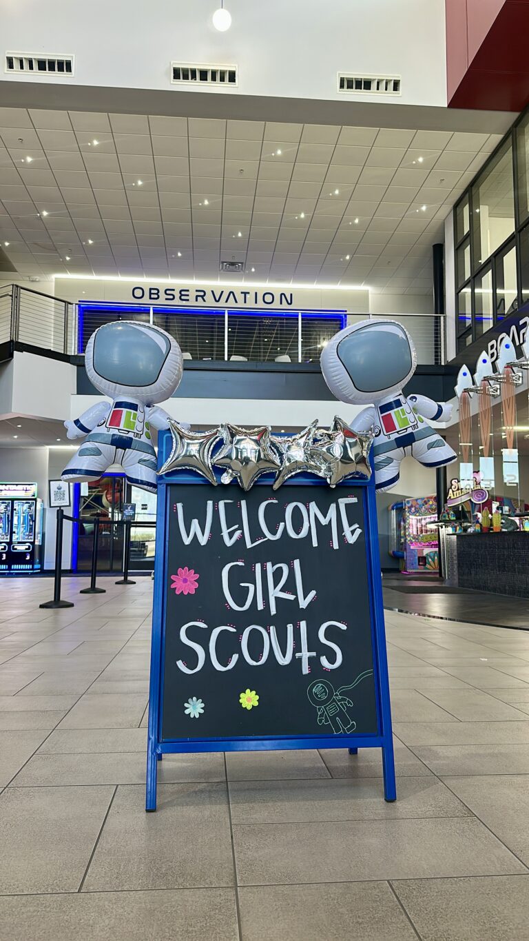 Welcome Girl Scouts entry sign